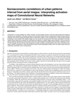 Socioeconomic correlations of urban patterns inferred from aerial
  images: interpreting activation maps of Convolutional Neural Networks