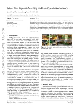 Robust Line Segments Matching via Graph Convolution Networks