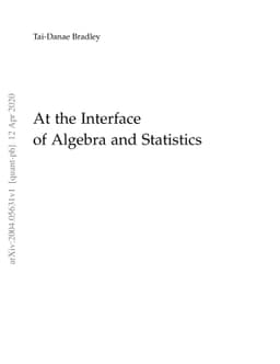 At the Interface of Algebra and Statistics