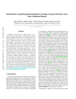 Speak2Label: Using Domain Knowledge for Creating a Large Scale Driver
  Gaze Zone Estimation Dataset