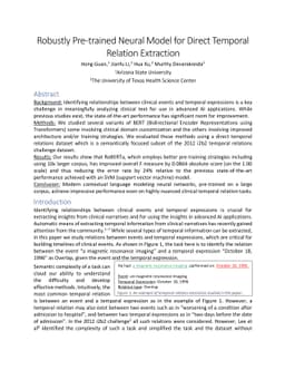 Robustly Pre-trained Neural Model for Direct Temporal Relation
  Extraction