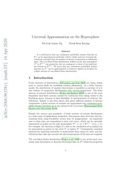 Universal Approximation on the Hypersphere