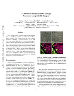 An Attention-Based System for Damage Assessment Using Satellite Imagery