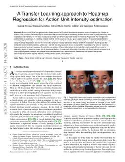 A Transfer Learning approach to Heatmap Regression for Action Unit
  intensity estimation