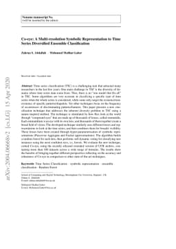 Co-eye: A Multi-resolution Symbolic Representation to TimeSeries
  Diversified Ensemble Classification