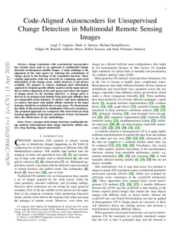 Code-Aligned Autoencoders for Unsupervised Change Detection in
  Multimodal Remote Sensing Images