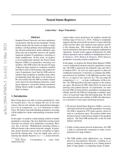 Neural Status Registers