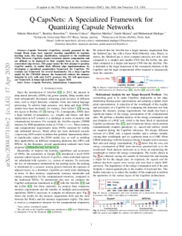 Q-CapsNets: A Specialized Framework for Quantizing Capsule Networks