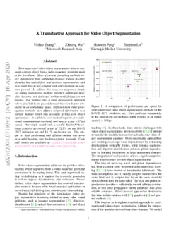 A Transductive Approach for Video Object Segmentation