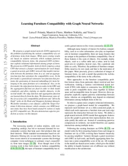 Learning Furniture Compatibility with Graph Neural Networks
