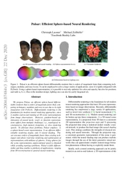 Pulsar: Efficient Sphere-based Neural Rendering