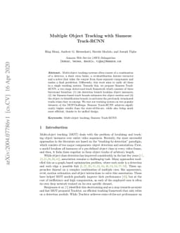 Multi-Object Tracking with Siamese Track-RCNN