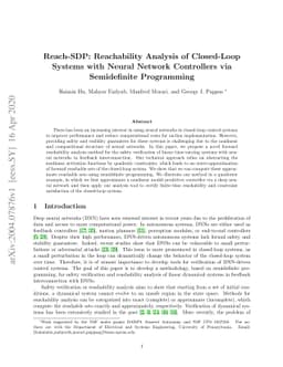 Reach-SDP: Reachability Analysis of Closed-Loop Systems with Neural
  Network Controllers via Semidefinite Programming