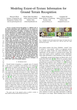 Modeling Extent-of-Texture Information for Ground Terrain Recognition