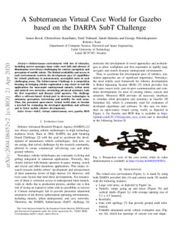 A Subterranean Virtual Cave World for Gazebo based on the DARPA SubT
  Challenge
