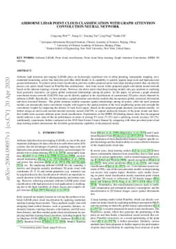 Airborne LiDAR Point Cloud Classification with Graph Attention
  Convolution Neural Network