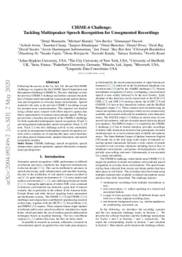 CHiME-6 Challenge:Tackling Multispeaker Speech Recognition for
  Unsegmented Recordings