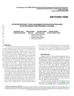 Attention Routing: track-assignment detailed routing using
  attention-based reinforcement learning