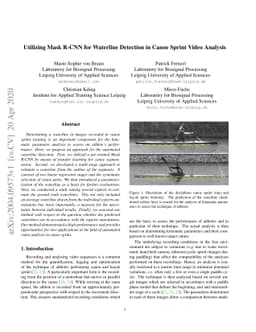Utilizing Mask R-CNN for Waterline Detection in Canoe Sprint Video
  Analysis