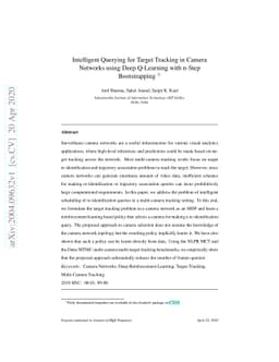 Intelligent Querying for Target Tracking in Camera Networks using Deep
  Q-Learning with n-Step Bootstrapping