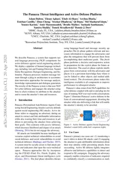 The Panacea Threat Intelligence and Active Defense Platform