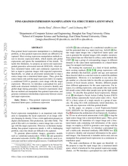 Fine-Grained Expression Manipulation via Structured Latent Space