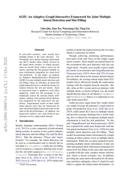 AGIF: An Adaptive Graph-Interactive Framework for Joint Multiple Intent
  Detection and Slot Filling