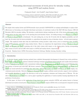 Forecasting directional movements of stock prices for intraday trading
  using LSTM and random forests