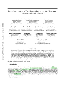 Deep Learning for Time Series Forecasting: Tutorial and Literature
  Survey