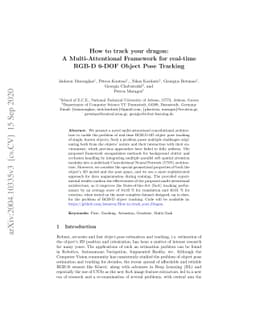 How to track your dragon: A Multi-Attentional Framework for real-time
  RGB-D 6-DOF Object Pose Tracking