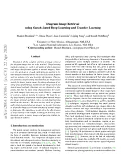Diagram Image Retrieval using Sketch-Based Deep Learning and Transfer
  Learning