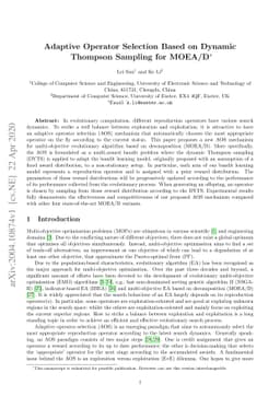 Adaptive Operator Selection Based on Dynamic Thompson Sampling for
  MOEA/D