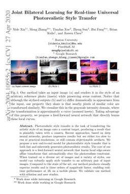 Joint Bilateral Learning for Real-time Universal Photorealistic Style
  Transfer