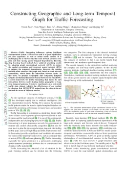 Constructing Geographic and Long-term Temporal Graph for Traffic
  Forecasting