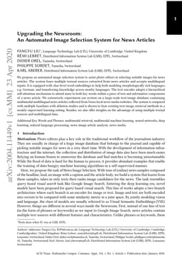 Upgrading the Newsroom: An Automated Image Selection System for News
  Articles