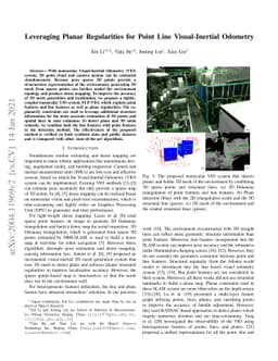 Leveraging Planar Regularities for Point Line Visual-Inertial Odometry