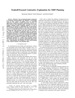 Tradeoff-Focused Contrastive Explanation for MDP Planning