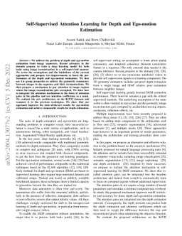 Self-Supervised Attention Learning for Depth and Ego-motion Estimation