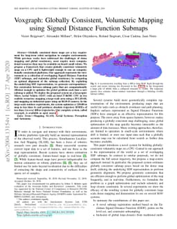 Voxgraph: Globally Consistent, Volumetric Mapping using Signed Distance
  Function Submaps