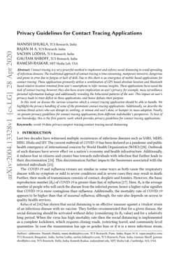 Privacy Guidelines for Contact Tracing Applications