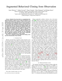 Augmented Behavioral Cloning from Observation