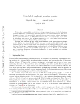 Correlated randomly growing graphs