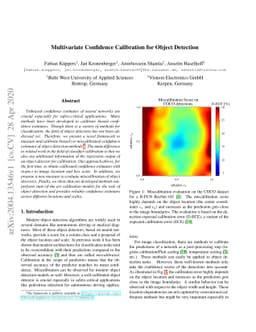 Multivariate Confidence Calibration for Object Detection