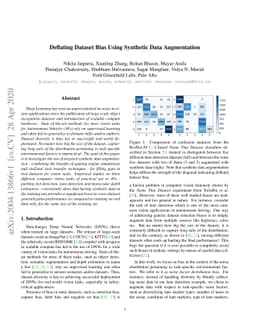 Deflating Dataset Bias Using Synthetic Data Augmentation