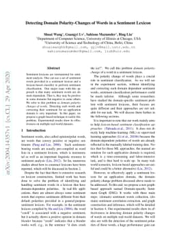 Detecting Domain Polarity-Changes of Words in a Sentiment Lexicon
