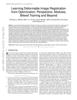 Learning Deformable Image Registration from Optimization: Perspective,
  Modules, Bilevel Training and Beyond