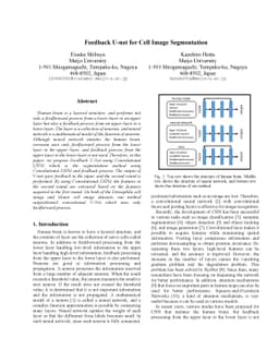 Feedback U-net for Cell Image Segmentation