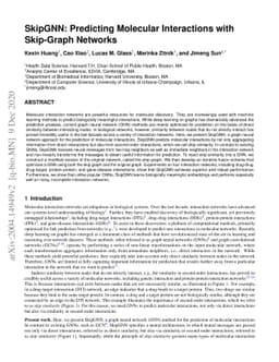 SkipGNN: Predicting Molecular Interactions with Skip-Graph Networks