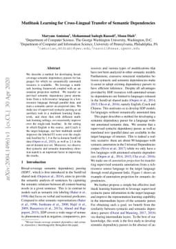 Mutlitask Learning for Cross-Lingual Transfer of Semantic Dependencies