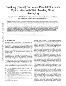 Breaking (Global) Barriers in Parallel Stochastic Optimization with
  Wait-Avoiding Group Averaging